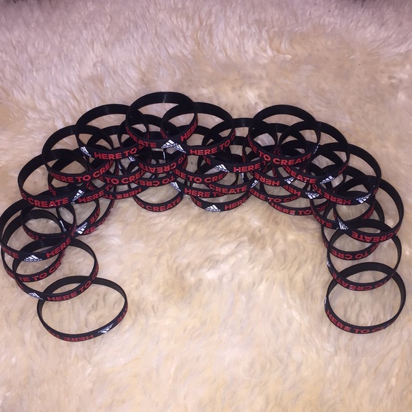 adidas Jewelry Nwot Unisex Adidas Rubber Bracelet 4 For Poshmark